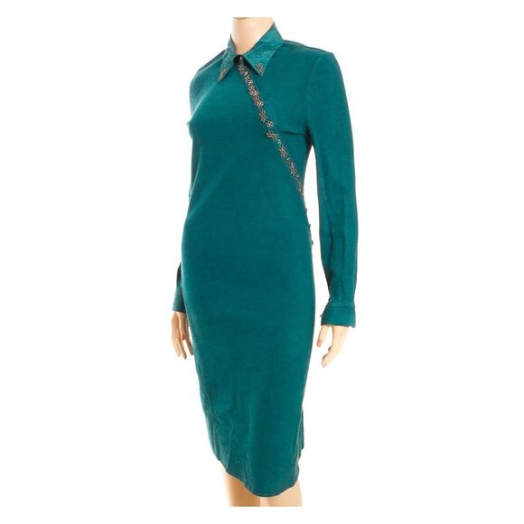 LEGATTE JEANS SAVE the QUEEN Asymmetric Hem Sheath Dress - Picture 3 of 7